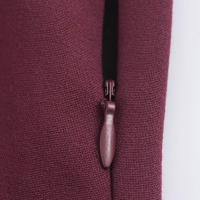 TRAFZA, moda de verano para mujer, vestido acampanado plisado ancho acanalado con contraste, vestido elegante de manga corta con cuello vuelto y botones para mujer - details 14