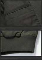 Chaqueta de invierno cálida para hombre, lino poliéster, forro polar - details 9
