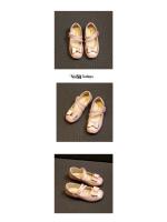Zapatos de cuero para niñas, zapatillas planas de princesa con pajarita, zapatos de flores para niñas, zapatos planos informales para niños, zapatos de tacón bajo para baile y boda, suaves - details 3