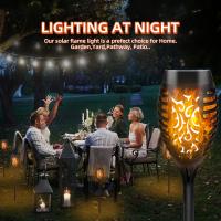Luces Solares de Jardín al Aire Libre Paquete de 6 Luzes de Llama Bailando Flickerante - details 4