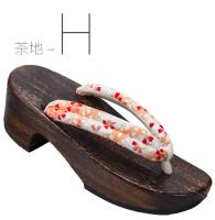 sh tradicional, zuecos Geta de madera, chanclas, sandalias al aire libre, anime japonés oriental floral, cosplay, paulownia mujer - details 8