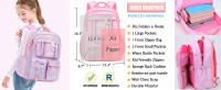 Mochila escolar Infantil de nailon para niñas, Mochila escolar Infantil, bonita, Impermeable, juvenil - details 0