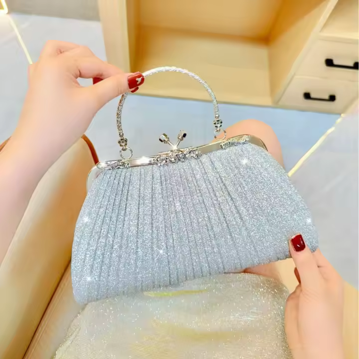 Nuevo bolso de hombro para cena, bolso pequeño con flecos y diamantes, bolso Cheongsam para mujer - 1