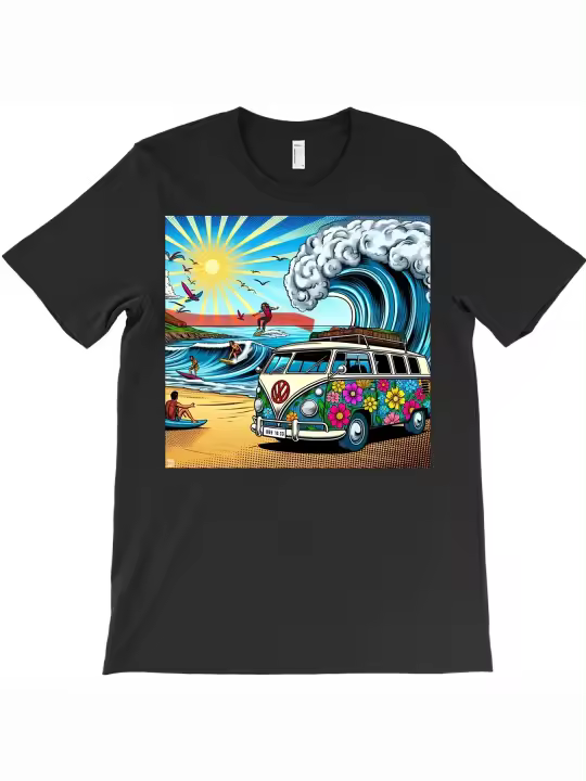 Camiseta de diseño---Regalo para papá Manga corta con cuello redondo suave y cómoda - 1