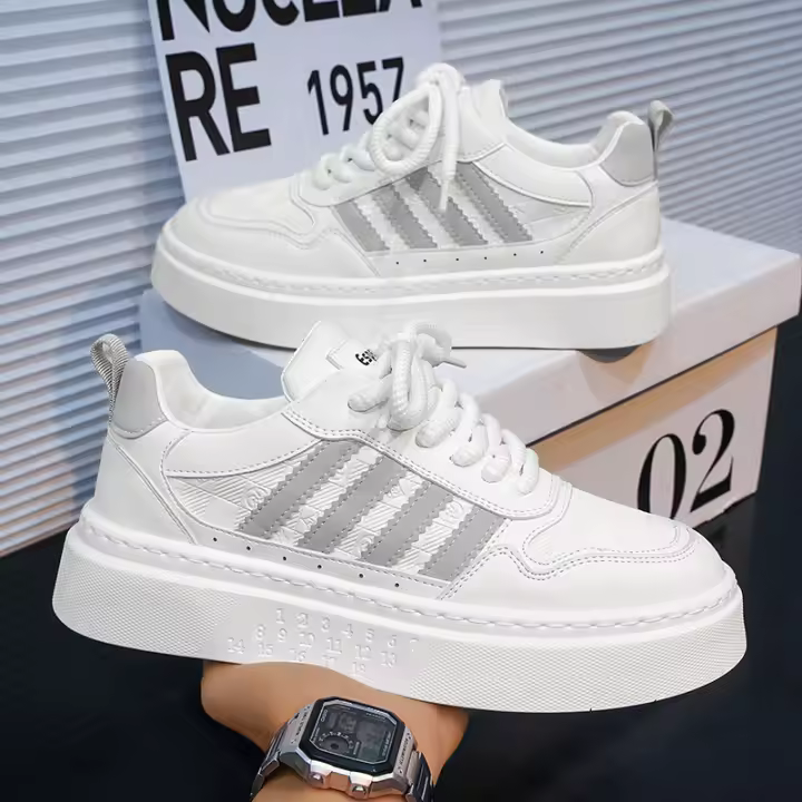 Zapatos Casuales Blancos para Hombres Cómodos y a la Moda con Estilo Todo - 1