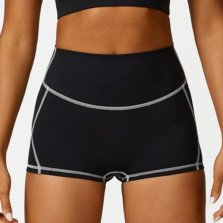 Shorts de Yoga de Cintura Alta Lift de Glúteos Secado Rápido Transpirables Ideales para Deportes - 1
