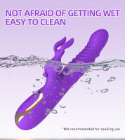 Juguetes sexuales, masturbador femenino, vibrador AV telescópico de conejo, vibrador de punto G de doble choque, vibrador telescópico de pene de simulación femenino - details 6