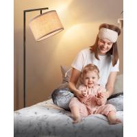 Pantalla de Lino Beige, Casquillo E27, Compatible con Varias Bombillas, 160cm Lámpara de Arco Negra con Pantalla Ajustable para Dormitorio, Salón, Oficina - details 5