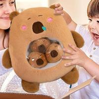 Juguete muñe marrón lindo juguete peluche, portátil con alta elasticidad, cómodo y suave, cojín de peluche para niños - details 1