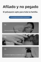 Maquinilla de Pelo Eléctrica Silenciosa Impermeable Integral para Hombres De Empuje para Depilación - details 2