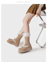 Botines de moda, botas cortas gruesas de tacón alto. - details 1