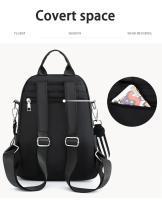 Mochila antirrobo de gran capacidad para mujer, morral escolar de nailon de alta calidad, diseño sólido, antisalpicaduras, novedad de 2023 - details 0