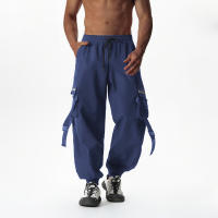 Pantalones de trabajo de marca de moda de verano para hombre, pantalones largos holgados e informales ajustados, pantalones largos de moda - details 21