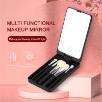 Espejo de maquillaje Caja de almacenamiento Espejo de maquillaje compacto plegable - details 1