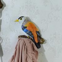 Decorative Rustic Resin Wall Coat Hook Birds On A Branch Hanger for Clothes