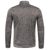 2025 Chaqueta de punto con cuello para hombre, suéter de terciopelo fino, estilo moderno, talla grande, otoño e invierno - details 15