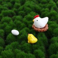 Bonita artesanía DIY, pequeña resina, gallina, pollito, huevo, gallina, decoración de micropaisaje, adorno de estatuilla en miniatura - details 9