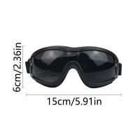 Gafas de sol para perros con correa ajustable, antiniebla, impermeables, gafas para mascotas, marco Flexible, protección contra el polvo, gafas para perros medianos y grandes - details 0