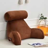 Almohada de Espalda Grande para Adultos Almohada de Lectura Desmontable con Bolsillos Laterales y Cuello 75*40*40cm Ropa de Cama y Baño - details 5