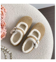 Un pedal de fondo plano bolsa cabeza perezosa medias zapatillas de terciopelo zapatos de mujer de gran tamaño. - details 16