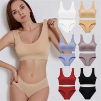 Conjunto de Top Sin Costuras para Mujer Cintura Baja, Sin Cable, Traje Trasero, Sujetador Recubierto - details 0