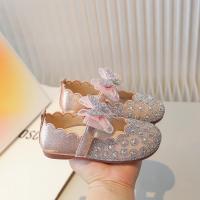 Zapatos de vestir para niñas, calzado de cuero con purpurina, diamantes de imitación, encaje, nudo de mariposa, Princesa, planos - details 7
