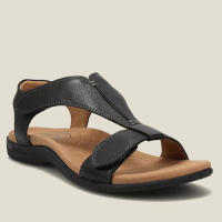 Sandalias Vintage de Punta abierta para mujer, zapatos de cuña de cuero PU, tacón medio, 35-43 talla grande, verano, 2022 - details 1