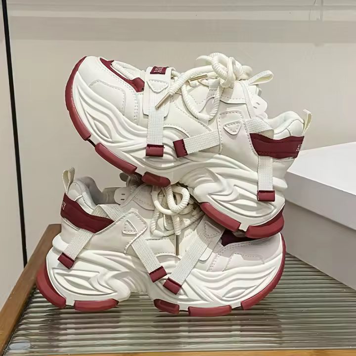 Zapatos de papá con suela gruesa que realzan, zapatos deportivos casuales para correr - 1