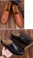 Zapatos deportivos planos para caminar de otoño para hombre de cuero genuino 2020, zapatos de conducción informales transpirables - details 3