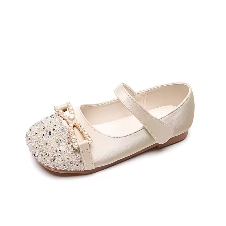 Zapatos de cristal agua pequeños zapatos de cuero zapatos de niños suela suave con vestido - 1