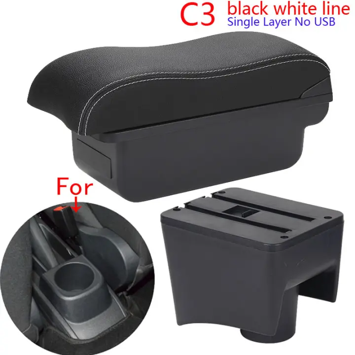 Caja de almacenamiento para coche VW POLO 5 6R Vento Apoyo de brazos cuero curva superficie 2012-2018 Interior - 1