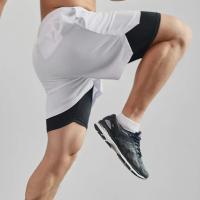 Pantalones cortos para correr para hombre, shorts 2 en 1 de secado rápido para gimnasio, entrenamiento, Fitness, trotar, Verano - details 1