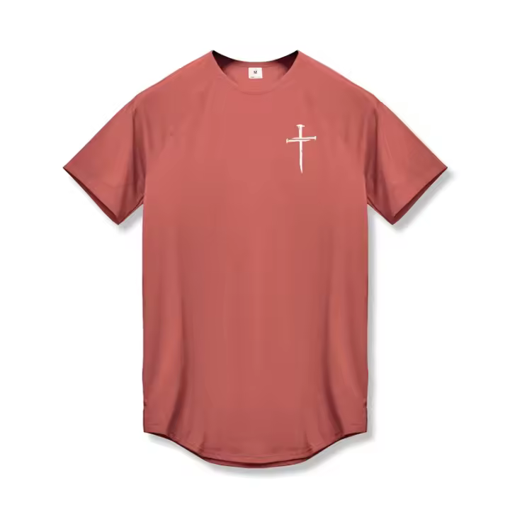 Camiseta ajustada con estampado cruzado personalizado para hombre, ropa deportiva de secado rápido para gimnasio, Fitness, culturismo - 1