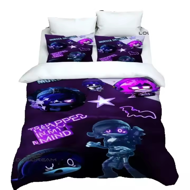 Juego de Ropa de Cama Personalizable Murder-Drones 3D HD Funda de Edredón y Funda de Almohada - 1