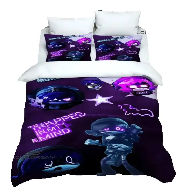 Juego de Ropa de Cama Personalizable Murder-Drones 3D HD Funda de Edredón y Funda de Almohada - 1