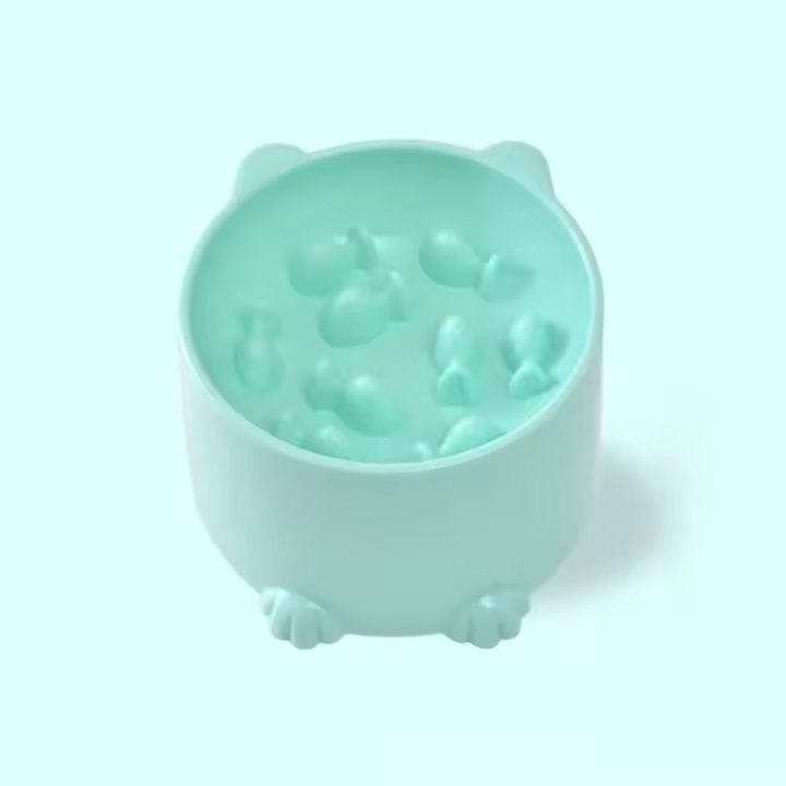 Cuenco Antiasfixia para Pies Altos para Mascotas Lavabo para Gatos Protección para el Cuello - 1