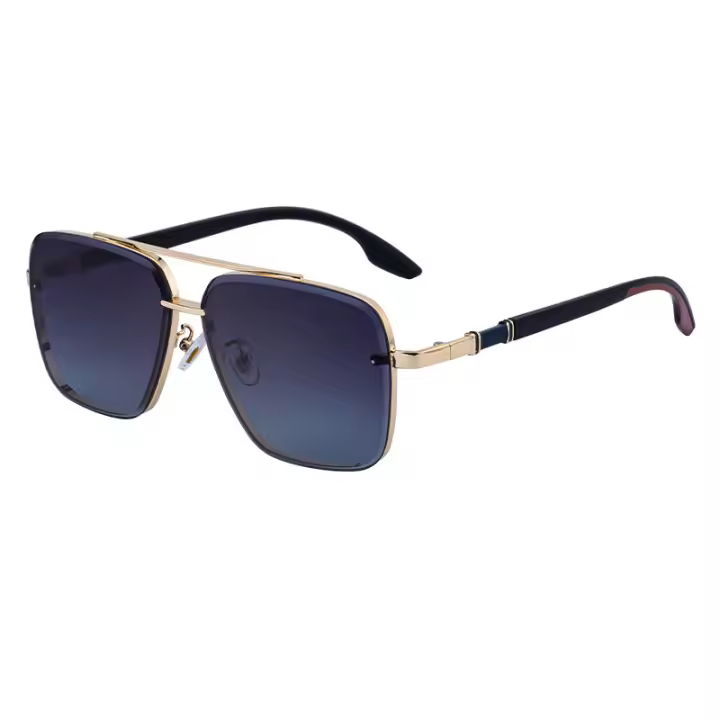 Gafas de sol cuadradas de moda para hombre, gafas de sol con doble haz de personalidad, gafas de sol para hombre - 1