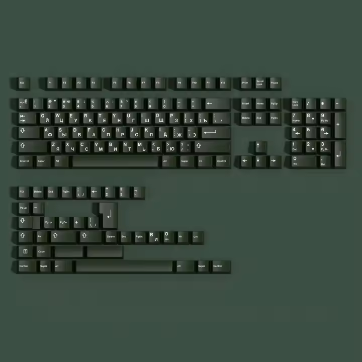 Tecla Jtk-143 Jade PBT, contorno de cereza, sublimación de tinte para teclado Nical MX Switch, barra espaciadora dividida en B doble - 1