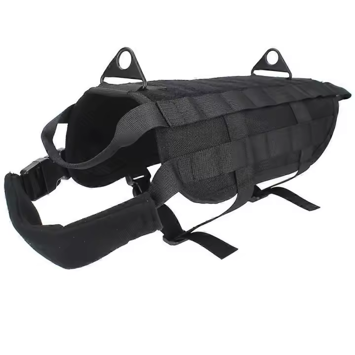 Chaleco táctico para perros, arnés de entrenamiento para mascotas, chaleco militar Molle con asa de tracción para perros pequeños y grandes - 1