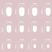 Uñas postizas con borde negro para mujer, efecto cómodo y natural, regalo para novia como día de San Valentín - details 2