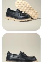 Nuevos zapatos de hombre, zapatos de cuero genuino de alta gama, de cuero vacuno puro, casuales, con suela suave. - details 7