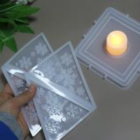 Molde para portavelas piramidal de silicona y resina epoxi, candelabro creativo inodoro, molde para velas reutilizable, Eid al Fitr - details 6