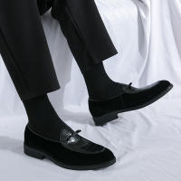 Mocasines de piel sintética para hombre, zapatos informales de cuero sintético, a la moda, para negocios, bodas y fiestas - details 22