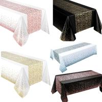 Mantel desechable de lunares pequeños, mantel PEVA impermeable grueso, ración para fiesta de cumpleaños y boda en casa, 54x108 pulgadas, 1 ud. - details 7