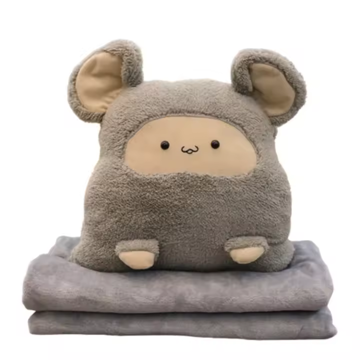 Edredón de almohada de doble uso para niñas, cojín de coche para dormir, manta de oficina dos en uno, cojín de siesta uno en uno - 1