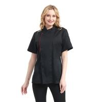 Uniforme de Chef Unisex, cocina, Hotel, restaurante, panadería, cocinero, ropa de trabajo, camisa de manga corta, chaqueta de Chef, Tops para monos de camarero - details 6