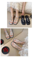 Sandalias de diamantes de imitación para mujer2025Nuevo diseño DE INTERÉS ESPECIAL DE VERANO plano para exterior sandalias romanas estilo Hada zapatos de mujer - details 9