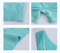 Conjunto de 2 uds de Yoga para mujer, sujetador con espalda hueca + pantalones cortos deportivos para levantamiento de cadera, conjunto de gimnasio sin costuras, ropa deportiva, chándal - details 37