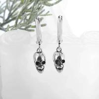 Pendientes de calavera personalizados retro para hombre y mujer, joyería de motocicleta punk rock, nuevo diseño - details 2