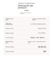 Espejo de maquillaje con luz LED, espejo de maquillaje, espejo de mesa giratorio, plegable y ajustable de 180°, adecuado para sala de estar, salón de belleza, SPA y hotel, espejo de maquillaje portátil - details 11